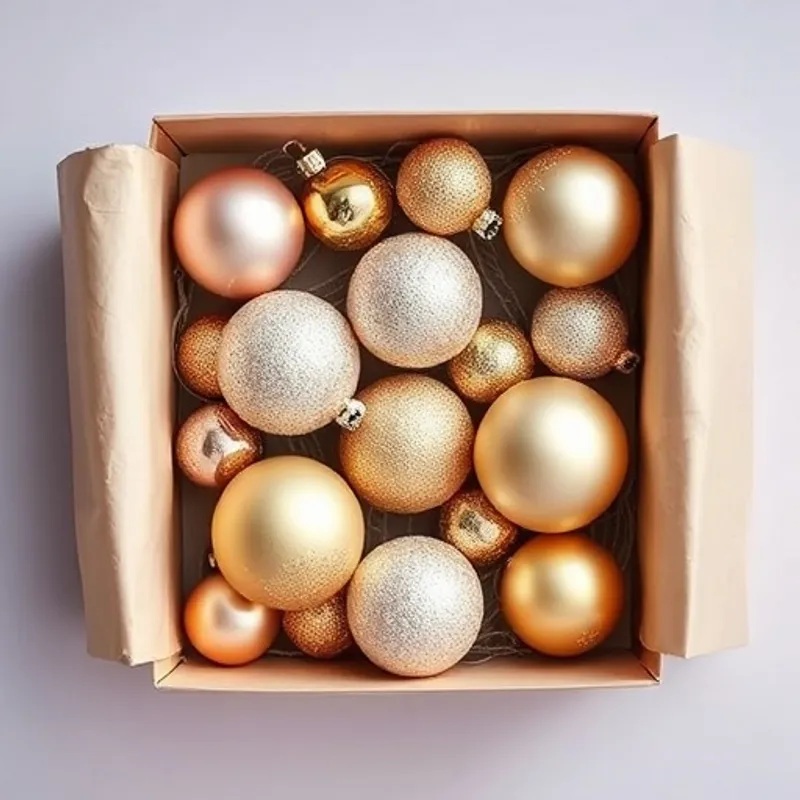 Wholesale Christmas baubles stacked, bulk stock for retailers