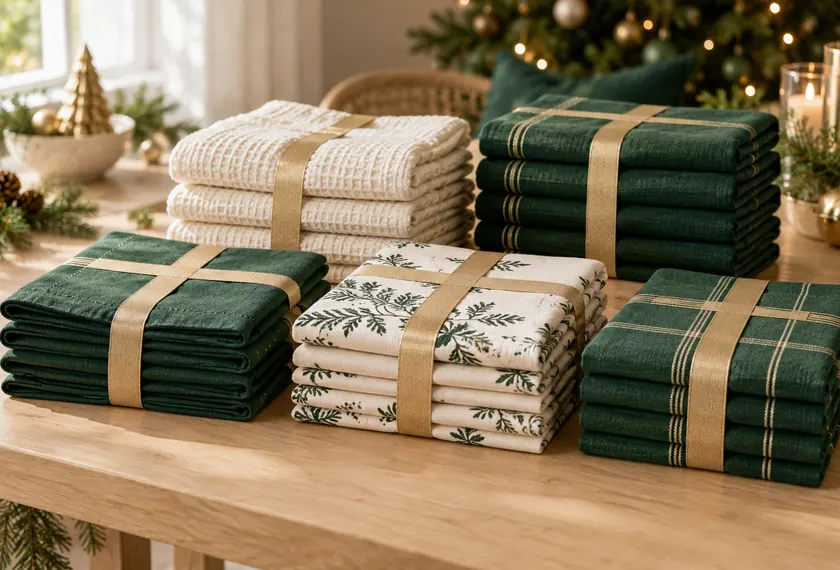 Multipack of Christmas table linens, wholesale bulk